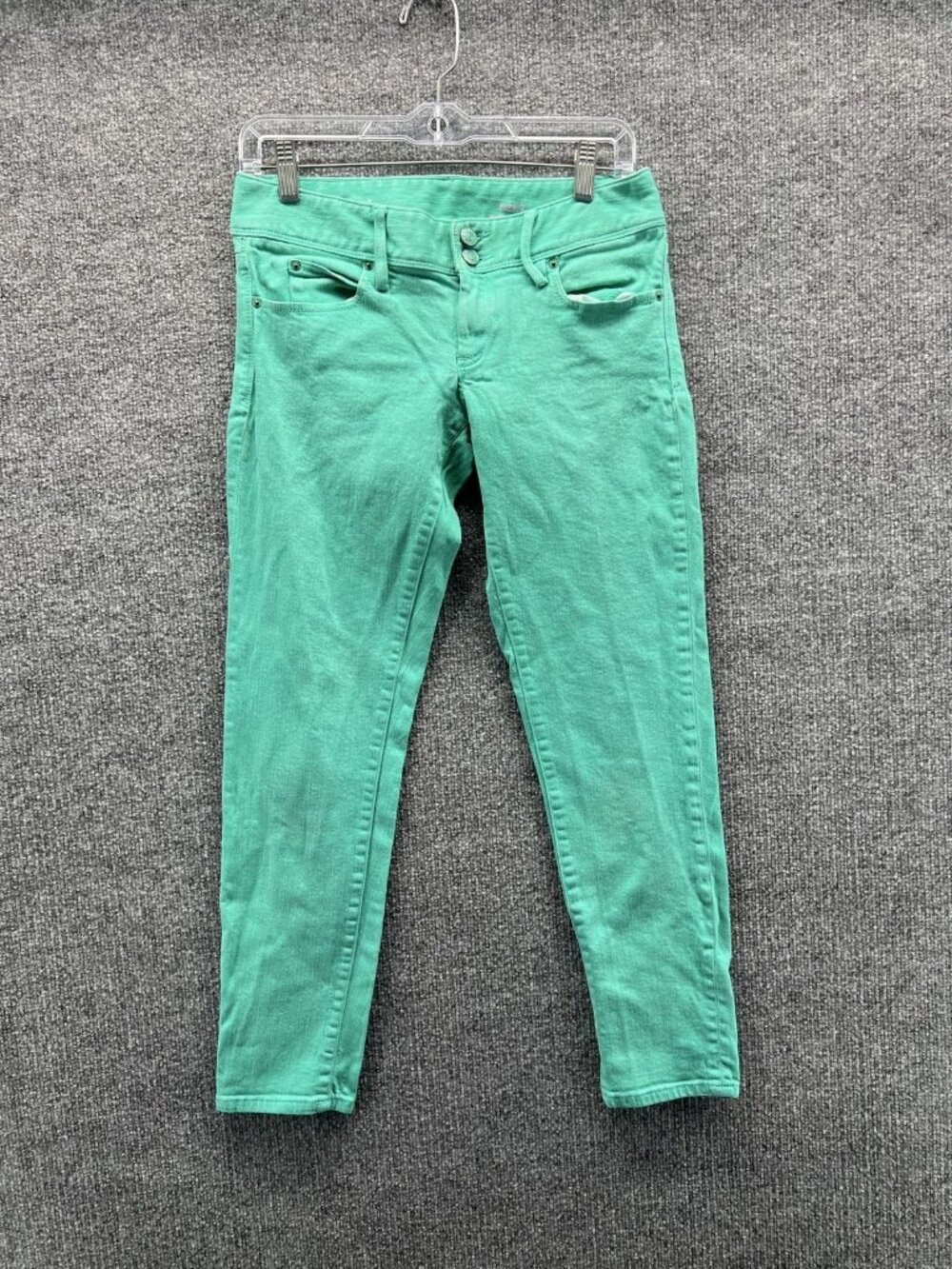 Lilly Pulitzer Jeans Womens 2 Green Slim Ankle Stretch Denim Worth Skinny Mini